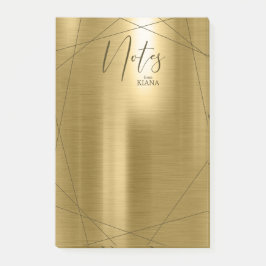 Metallische Geometrische Notities Goud ID648 Post-it® Notes