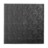 Metallische geometrische steruitbarsting Gietijzer Tegeltje (Voorkant)