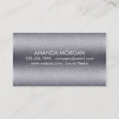 Metallische korrel | Initialen Visitekaartje (Achterkant)