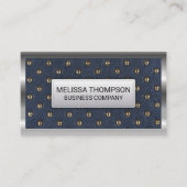 Metallische rand | Luxe bekleding Visitekaartje (Voorkant)