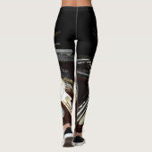 Metallische Sleutels Steampunk Chic Leggings (Achterkant)