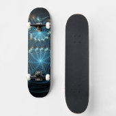 Metallische Spinnenwebben Persoonlijk Skateboard (Voorkant)