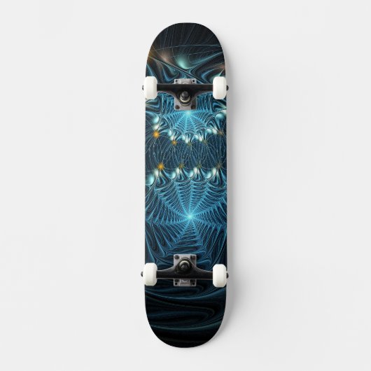 Metallische Spinnenwebben Persoonlijk Skateboard (Voorkant)