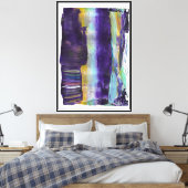 Metallische stapels canvas afdruk (Insitu (Slaapkamer))