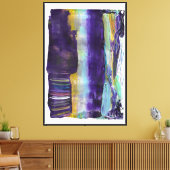 Metallische stapels canvas afdruk (Insitu (Woonkamer))