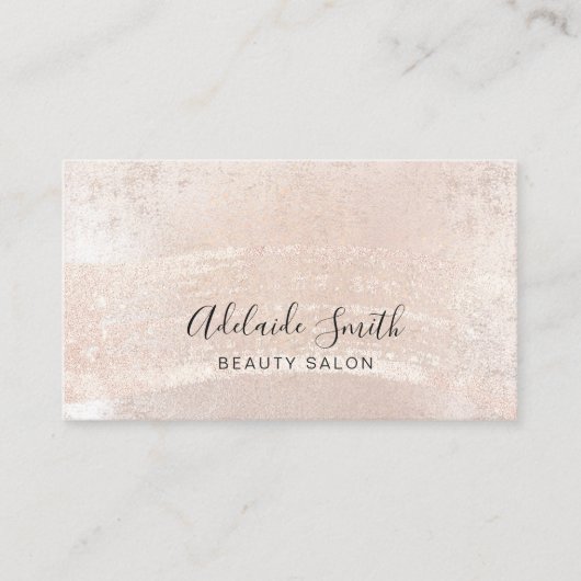 metallische verfslag visitekaartje (Voorkant)