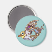 Metallon Bird Magnet (Voorkant / Achterkant)