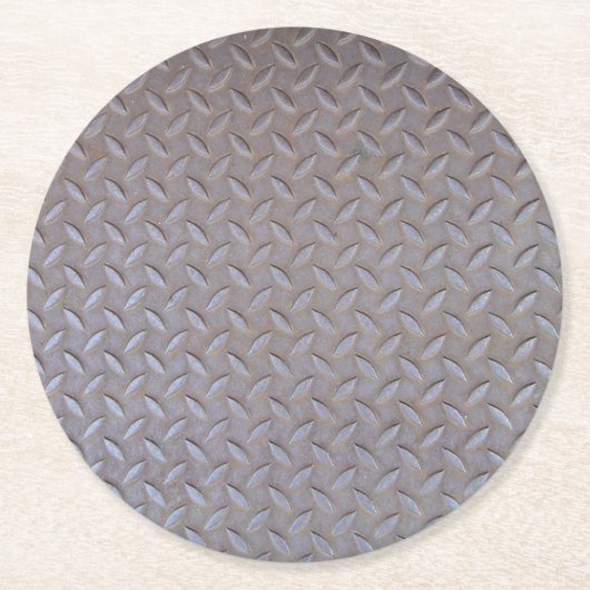 Metalloptik Ronde Kartonnen Onderzetter (Voorkant)