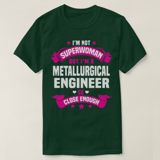 Metallurgisch ingenieur 1 t-shirt (Design voorkant)