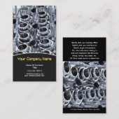 Metallurgische metaalmetallurgische materiaalingen visitekaartje (Voorkant / Achterkant)