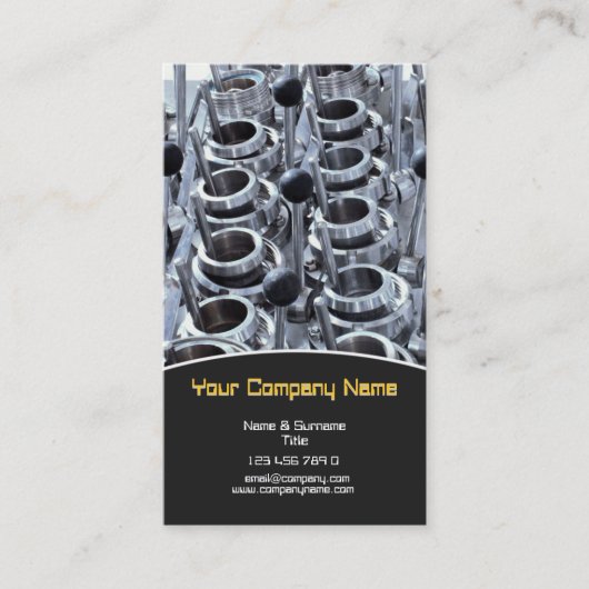 Metallurgische metaalmetallurgische materiaalingen visitekaartje (Voorkant)