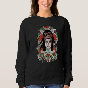 Metalmuziek Schedel Streetwear Stijl Gotische Top