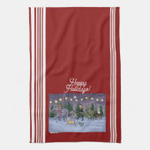 Metalphant Familie Stamboom Keukenhanddoek (Verticaal)