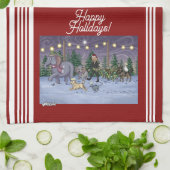 Metalphant Family Tree Kitchen Towel Theedoek (Gevouwen)