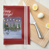 Metalphant Family Tree Kitchen Towel Theedoek (Quarter Fold)