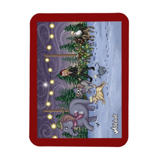 Metalphant Family Tree Magnet Magneet (Verticaal)