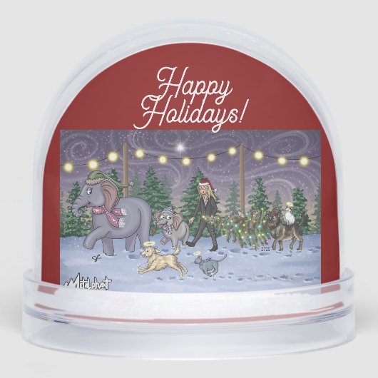 Metalphant Family Tree Snow Globe Sneeuwbol (Voorkant)