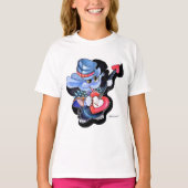 Metalphant Heart Guitar Girl's T-shirt (Voorkant)