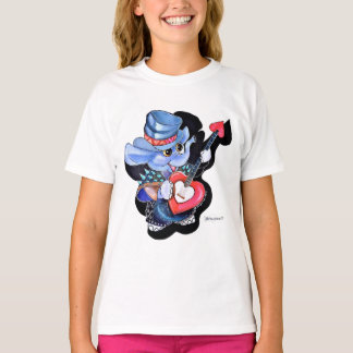 Metalphant Heart Guitar Girl's T-shirt