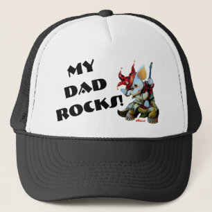 Metalphant Jester Mijn Papa Rocks Trucker Hoed Pet