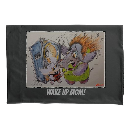 Metalphant & mama - Wakker op mama! - Hoesje Kussensloop (Voorkant)