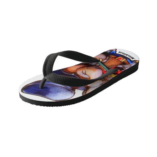 Metalphant met Gitaar Teenslippers - enkel afbeeld (Schuin)