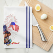 Metalphant USA Flag Kitchen Towel Theedoek (Quarter Fold)