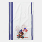 Metalphant USA Flag Kitchen Towel Theedoek (Verticaal)