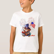 Metalphant USA T-shirt van het Kind van de vlag