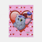 Metalphant Valentijn Fleece Deken (Voorkant)