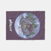 Metalphant Wilbur & Moeder Fleece Dekbed Deken (Voorkant (Horizontaal))