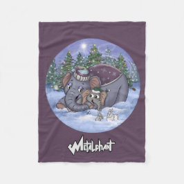 Metalphant Wilbur & Moeder Fleece Dekbed Deken