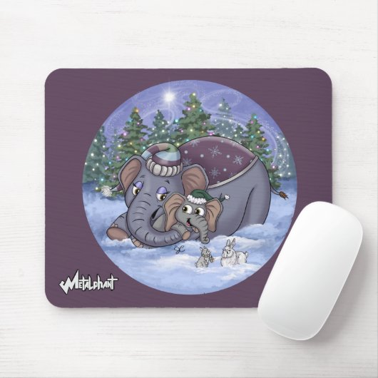 Metalphant Wilbur & Moeder Muis Mat Muismat (Met muis)