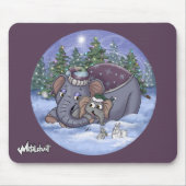 Metalphant Wilbur & Moeder Muis Mat Muismat (Voorkant)