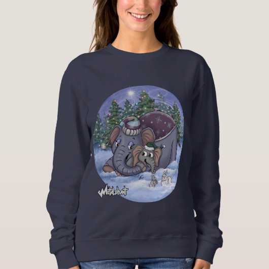 Metalphant Wilbur & Moeder Sweatshirt voor Dames (Voorkant)