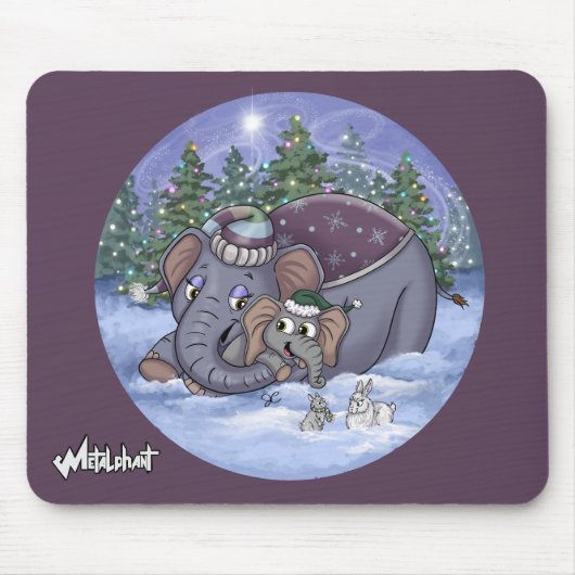 Metalphant Wilbur & Mom Mouse Pad Muismat (Voorkant)