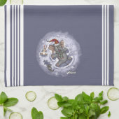 Metalphant Wilbur Sneeuwengelen Keukenhanddoek (Gevouwen)