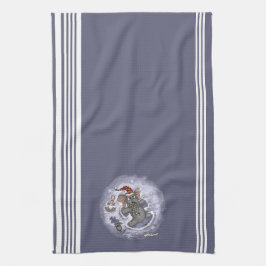 Metalphant Wilbur Sneeuwengelen Keukenhanddoek