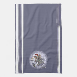 Metalphant Wilbur Sneeuwengelen Keukenhanddoek