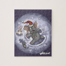 Metalphant Wilbur Sneeuwengelen Puzzel