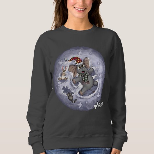 Metalphant Wilbur Snow Angels Dames Sweatshirt (Voorkant)