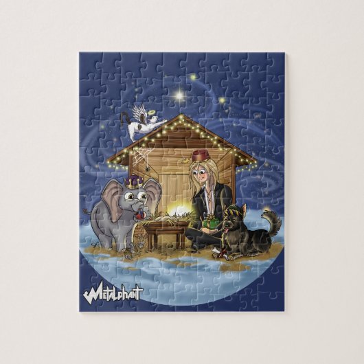 Metalphant Wilbur's ware betekenis van Kerstmis Legpuzzel (Verticaal)