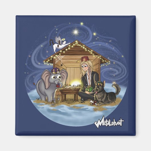 Metalphant Wilbur's ware betekenis van Kerstmis Magneet (Voorkant)