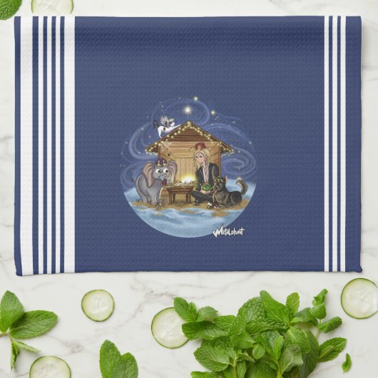 Metalphant Wilbur's ware betekenis van Kerstmis Theedoek (Gevouwen)