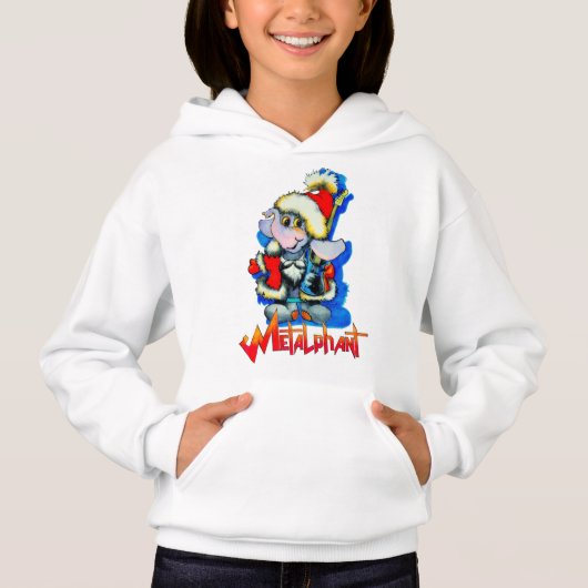 Metalphant Winter Holiday Girl's Hoodie (Voorkant)