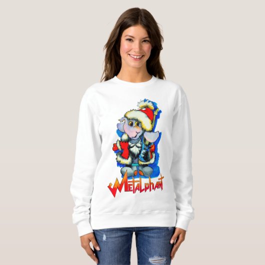 Metalphant Winter Holiday Women's Sweatshirt (Voorkant volledig)