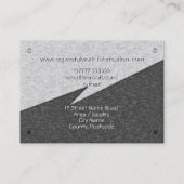 Metalwork Engineer Monogram - goud in staal Visitekaartje (Achterkant)