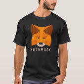 Metamask Fox Cryptocurrency mapje voor ethereum pu T-shirt (Voorkant)
