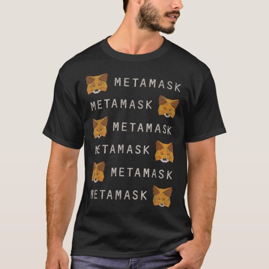 MetaMask Fox - DeFi Crypto Wallet voor PulseChain  T-shirt (Voorkant)
