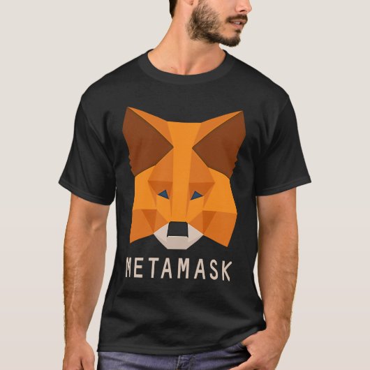 MetaMask Fox  Secure Crypto Wallet Altcoin Token E T-shirt (Voorkant)